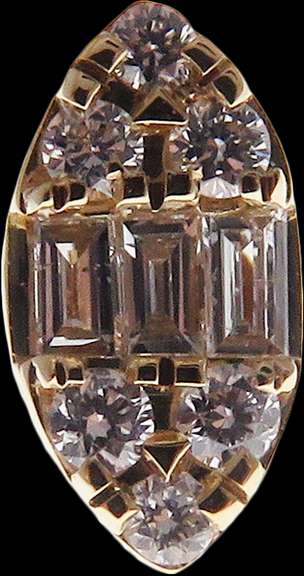Lavish 18kt Yellow Gold Oval Diamond Studs