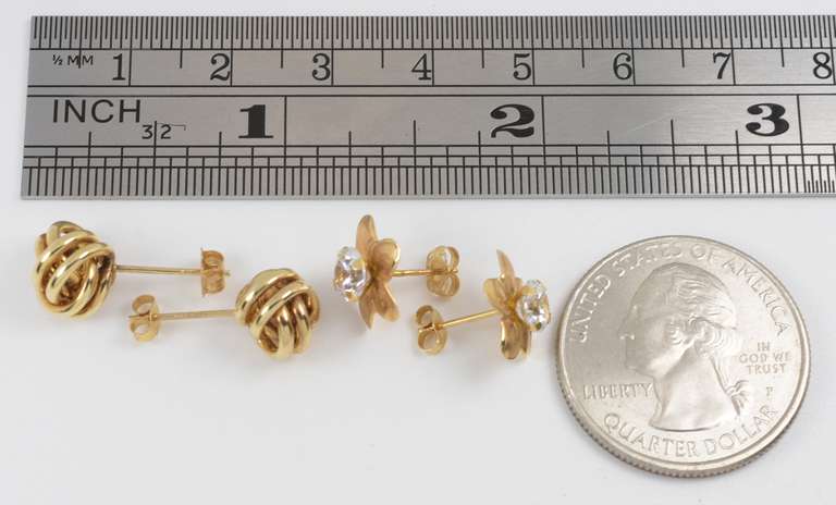 Two Psirs of 14k Earrings