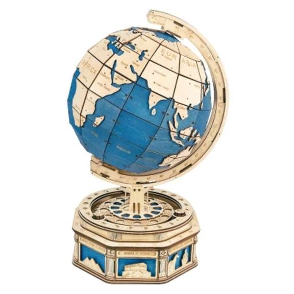 Globe Earth 567pcs 3D Wooden Puzzle Games Ocean Map