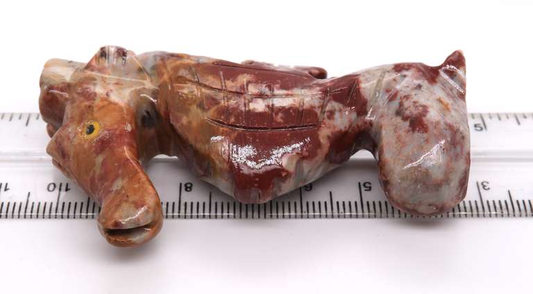 Hand Carved Jasper Horse Sea