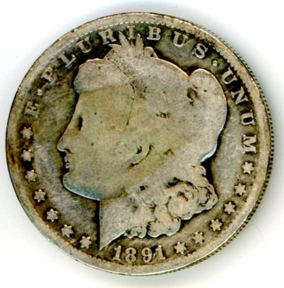 1891-O Morgan Silver Dollar