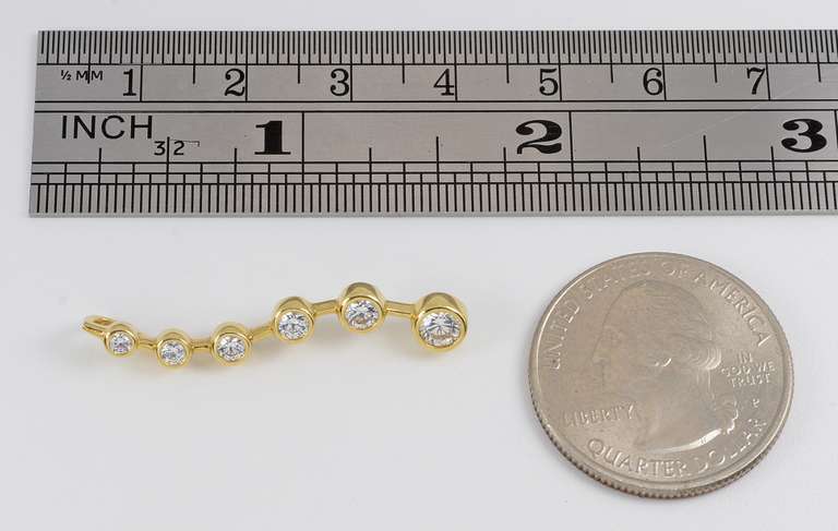 Nice 14k Journey Pendant with CZ's