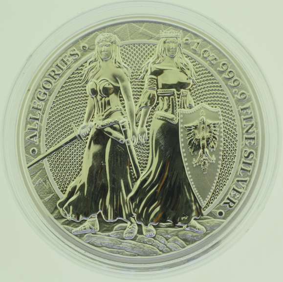 2022 Germania and Polonia Allegories 1 oz .999 Fine Silver Coin