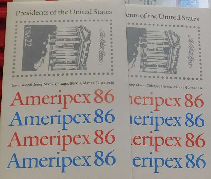 Stamps: 2 sets, Ameriplex 86, $15.84
