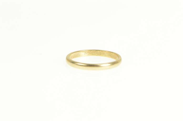14K Yellow Gold Classic Simple 2.0mm Wedding Band Ring