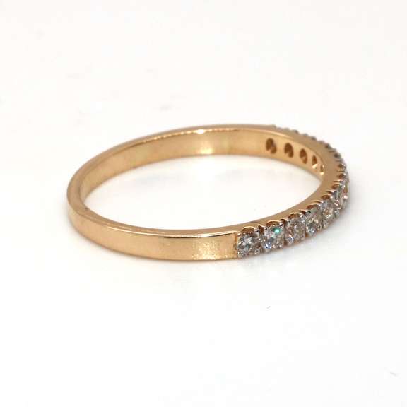 Dainty Diamond Band 14kt Yellow Gold Ring