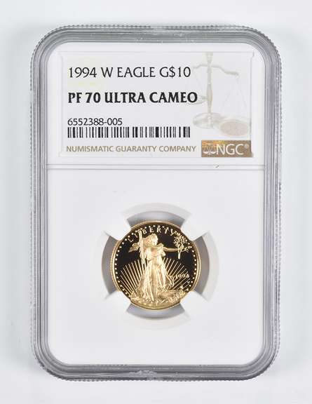PF70 UCAM 1994-W $10 American Gold Eagle 1/4 Oz. .999 Fine Gold NGC