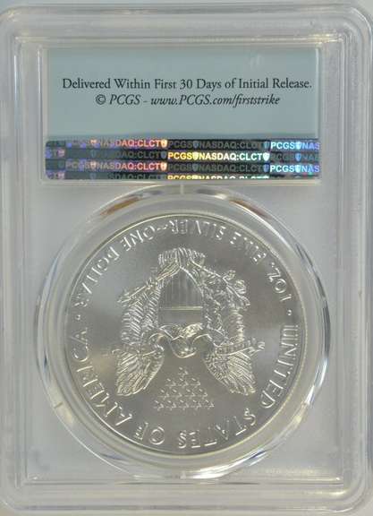 Perfect PCGS MS70 graded 2020 $1 Silver Eagle. First Strike