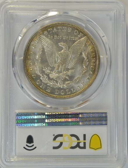 Beautiful nearly Gem BU 1887 Morgan Silver Dollar. PCGS MS64