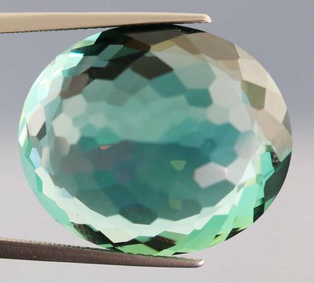 Designer 38.39ct blue green Hydrothermal Quartz