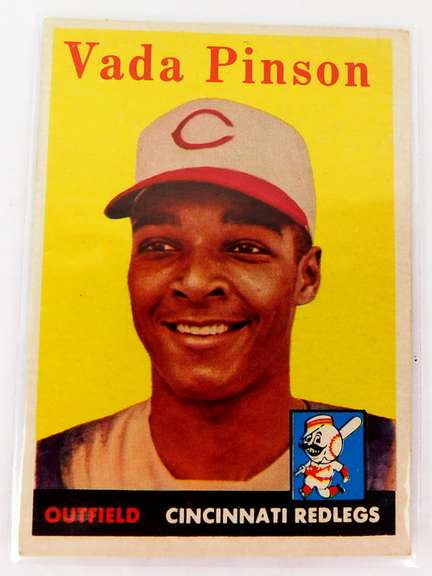 Vada Pinson 1958 Topps Rookie Baseball Card