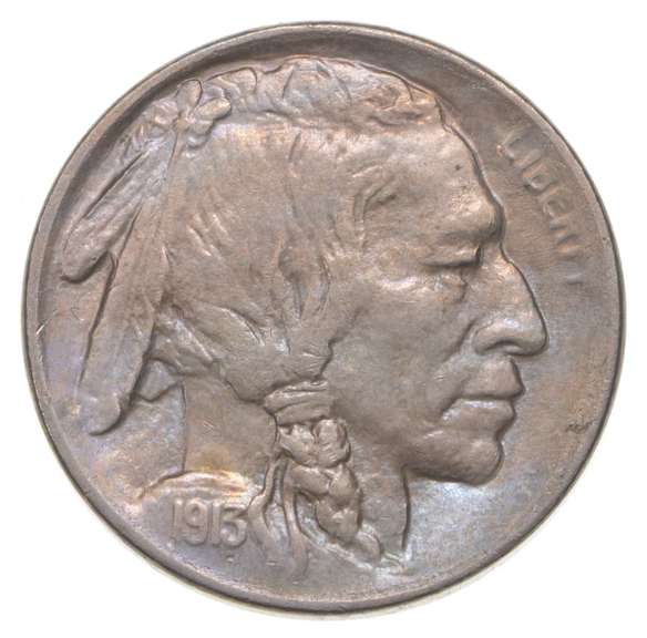 1913-S Indian Head Buffalo Nickel - Type 1