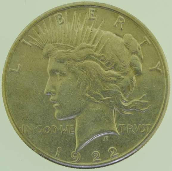 1922-S Peace Silver Dollar $1 US Coin
