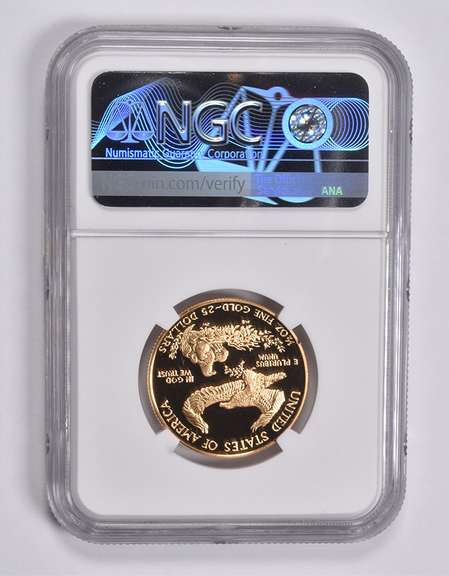PF70 UCAM 1987-P $25 American Gold Eagle 1/2 Oz. .999 Fine Gold NGC