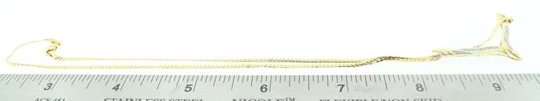 LADIES 14K GOLD AND DIAMOND NECKLACE