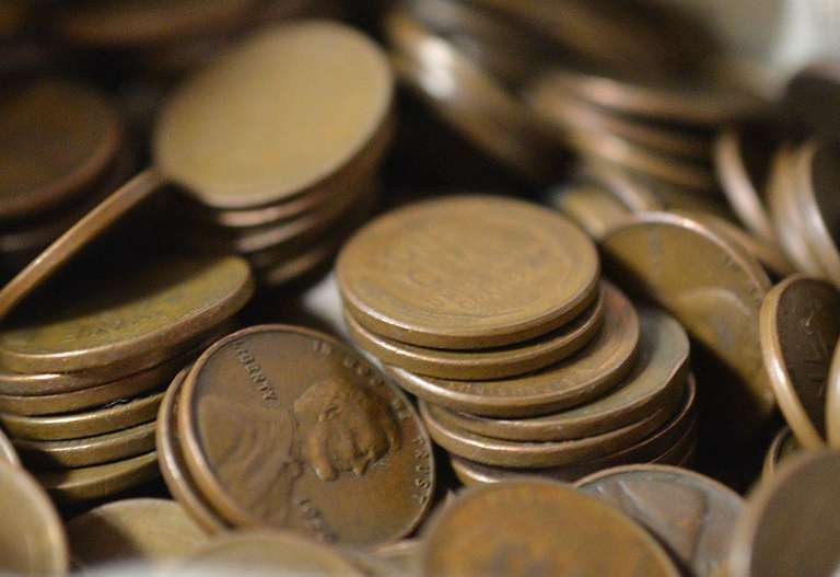 Bag Of 1,600 Wheat Cents