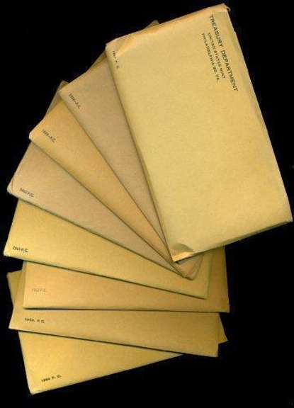 8 assorted Silver US Proof Sets: 1957-1964