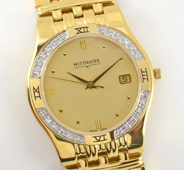Ritzy Wittnauer Men's Quartz Watch with Diamonds