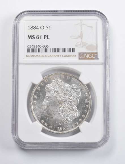 MS61 PL 1884-O Morgan Silver Dollar NGC