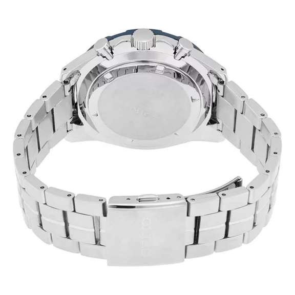 Seiko Blue Dial Quartz Chronograph, New In Box.