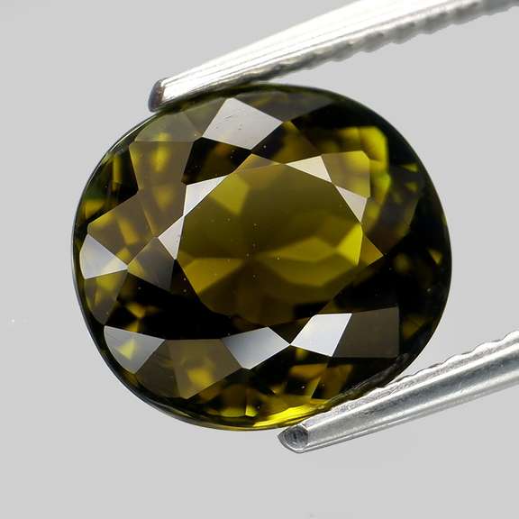 Precious 3.19ct eye clean rich olive green Tourmaline