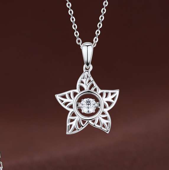 Star Shape Dancing Stone Pendant