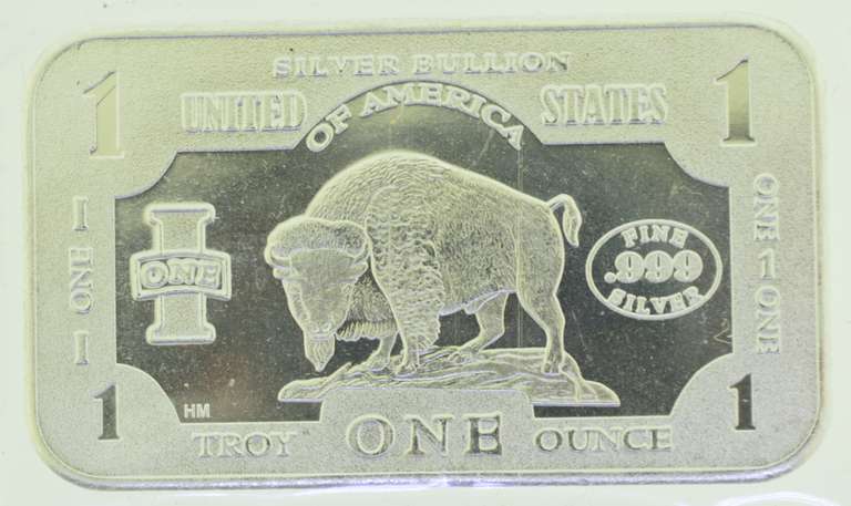 Buffalo 1 oz .999 Fine Silver Bar