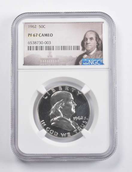 PF67 CAM 1962 Franklin Half Dollar NGC