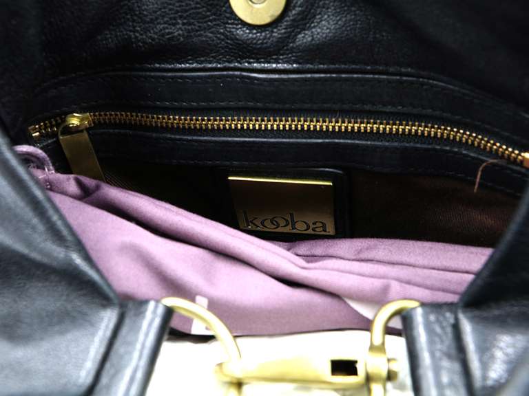 Black Leather Kooba Handbag