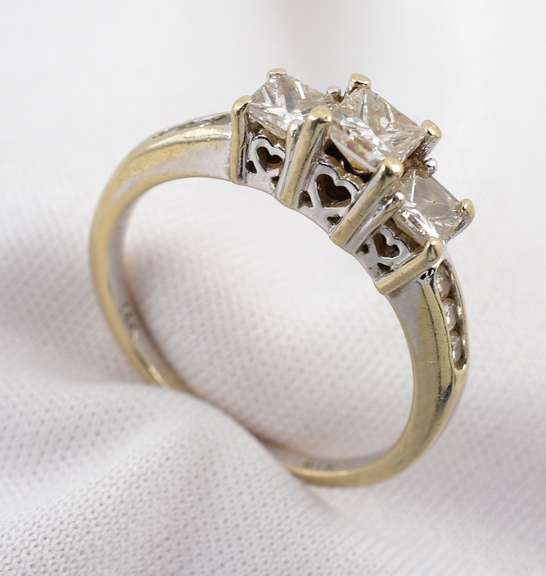 Past-Present-Future Diamond Ring