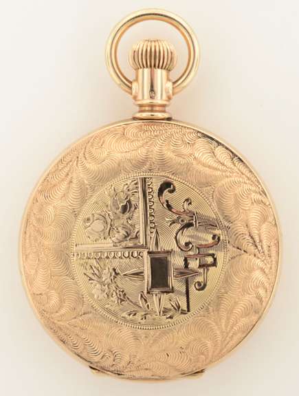 1891 Waltham 7j Gold Plated Hunting Pocket Watch