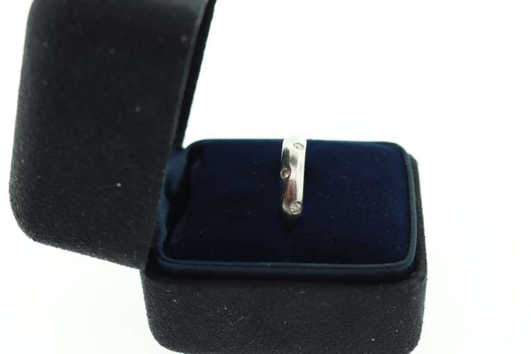 TIFFANY AND CO PLATINUM AND DIAMOND BAND