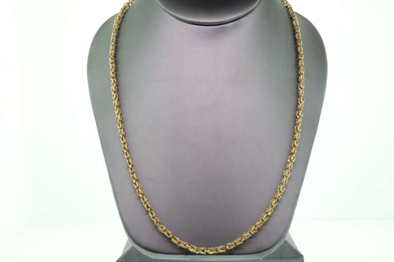 Sparkling 14k Handmade Gold Chain