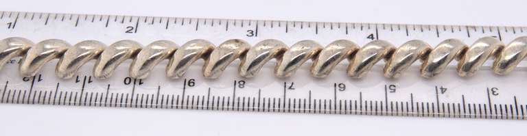 Vintage Italian Sterling Silver Bracelet