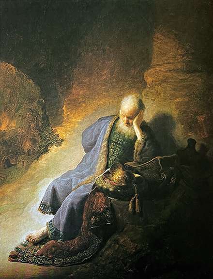 Van Rijn Rembrandt, Jeremiah Lamenting the Destruction of Jerusalem