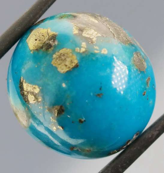 Huge! 29.50ct well marbled Persian blue Turquoise