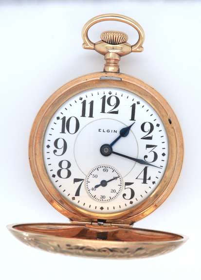 Elgin Gold Plated Automatic Pocket Watch
