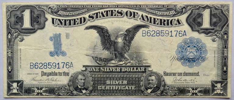 $1 Series of 1899 Black Eagle Silver Certificate. Fr 233