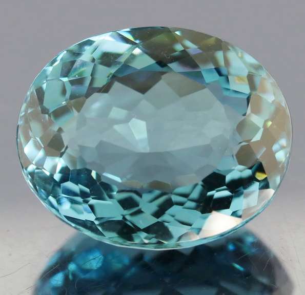 34.99ct top blue green hue created Amethyst