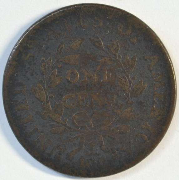 Scarce 1798 Draped Bust Large Cent in VG.