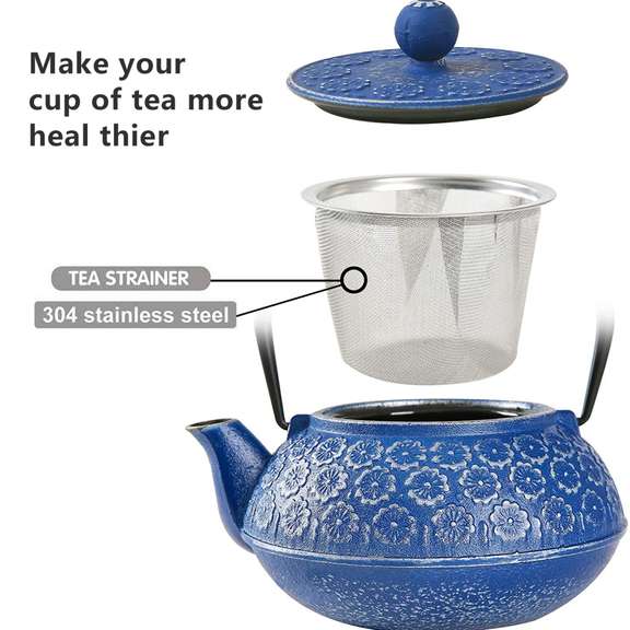 34oz Tea Kettle Japanese-Style Cast Iron Teapot