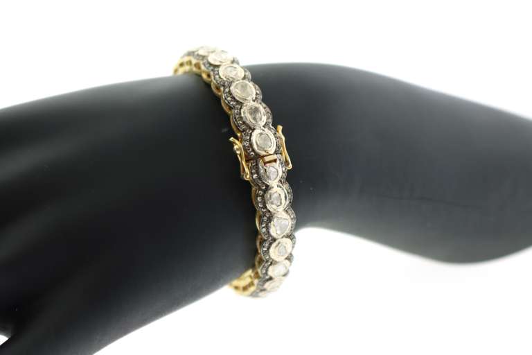 Suggestively Scalloped Diamond Bangle