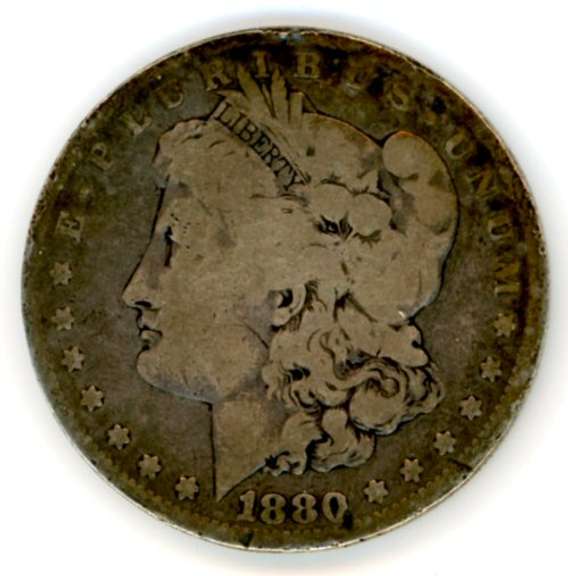 1880-0 Morgan Silver Dollar