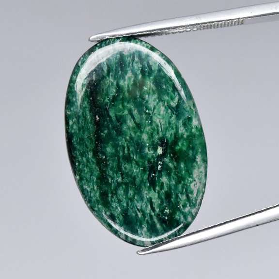 Gorgeous 15.35ct mossy green Aventurine cabochon