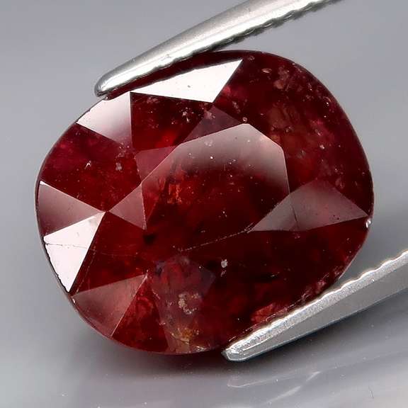 Big red orange 7.78ct Tanzanian Sapphire