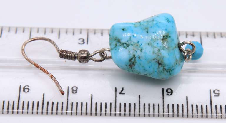 Turquoise Costume Dangle Earrings