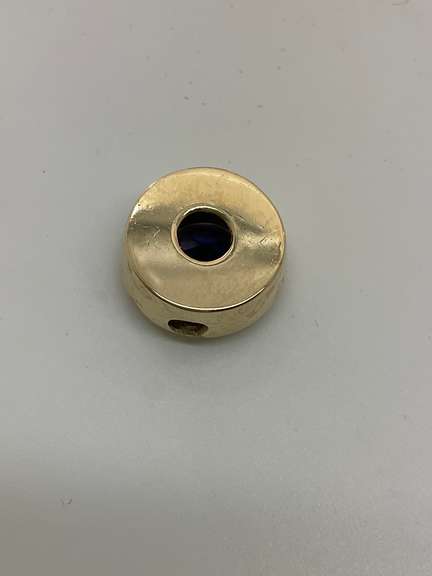 14K GOLD PENDANT WITH TANZANITE AND DIAMOND