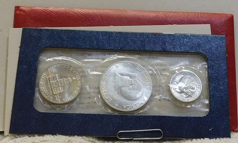 1976 Silver 3 pc Unc BiCen Set GEM