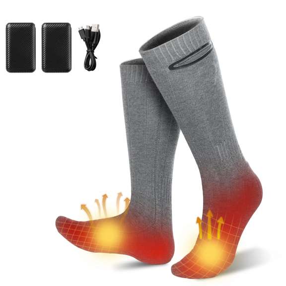 Unisex Heated Socks Electric Rechargeable