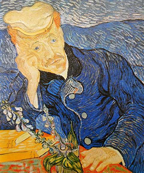 Vintage Vincent Van Gogh, Portrait of Dr. Gachet
